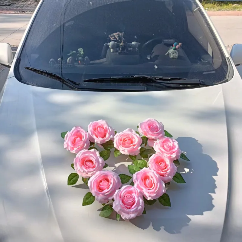 Amazon｜KWTI 結婚式の車の装飾 結婚式の車の装飾、車の