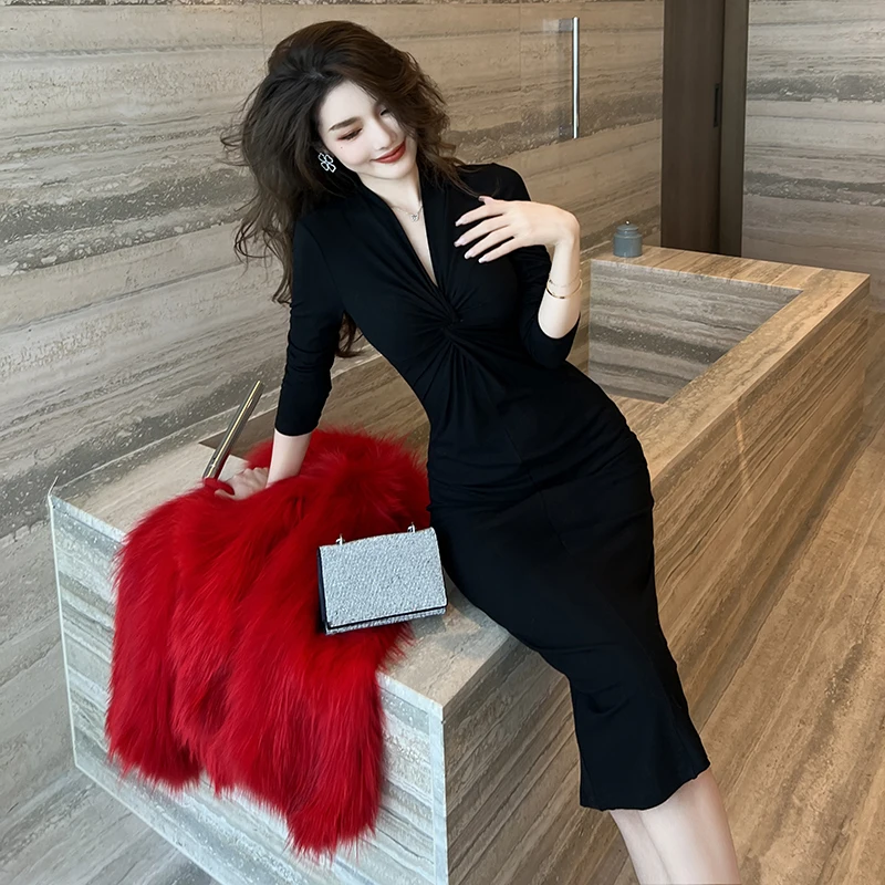 slim fit dress slacks Nova Ruched Dress  Phenom and Venom