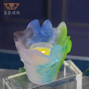 Mini Flowers Clear Wedding Party Iridescent Aromatherapy Scented Candle Container