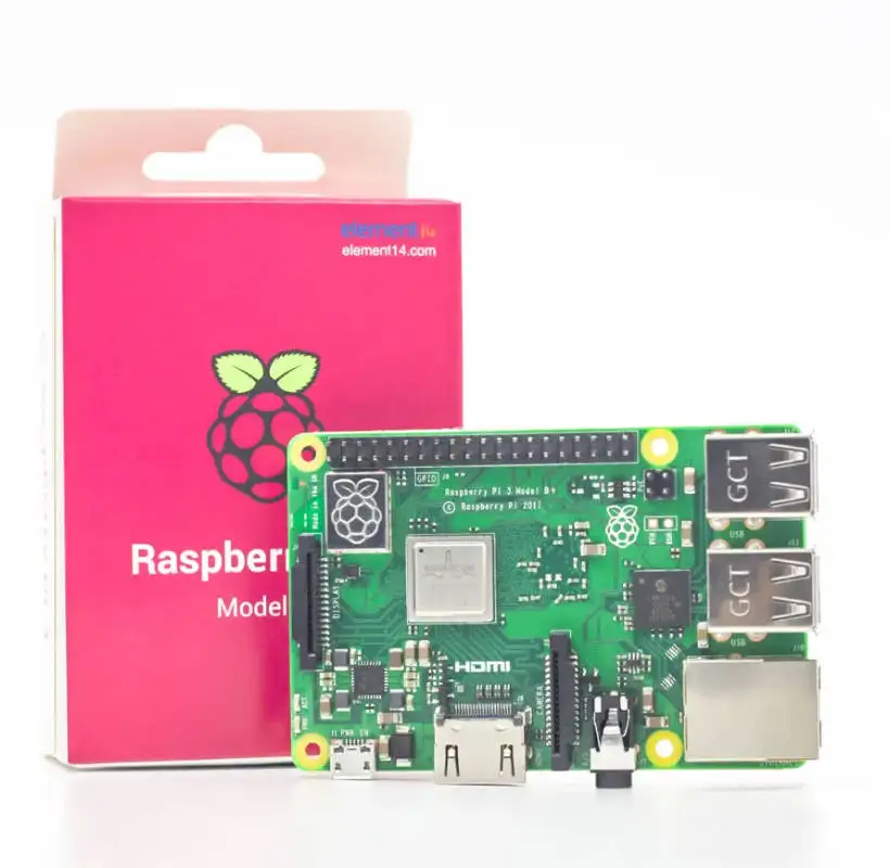 Original Raspberry Pi 3B+ Element14 Raspberry Pi 3 Model B+ Plus with Wifi  Broadcom 2837 ARMv8 64 Bit Processor,  USB Devices