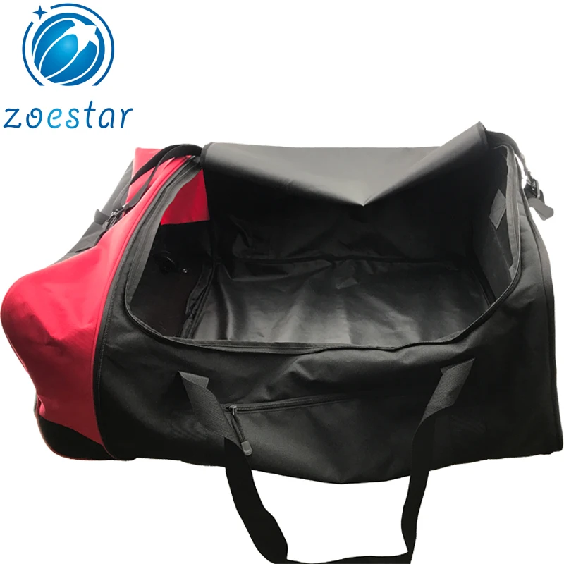 Large Folding Duffel Bag with Wheels Collapsible Rolling Travel Jumbo Cargo Trolley Wheelie Bag supplier