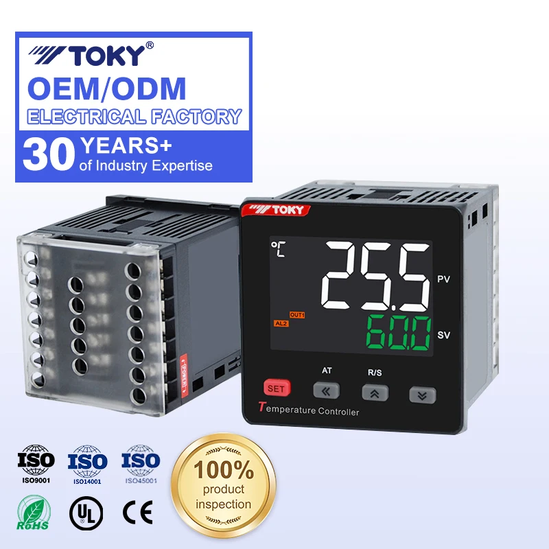 High-definition LCD Intelligent PID Self-tuning Electronic Instrumentation Temperature Controller CE  C ETL