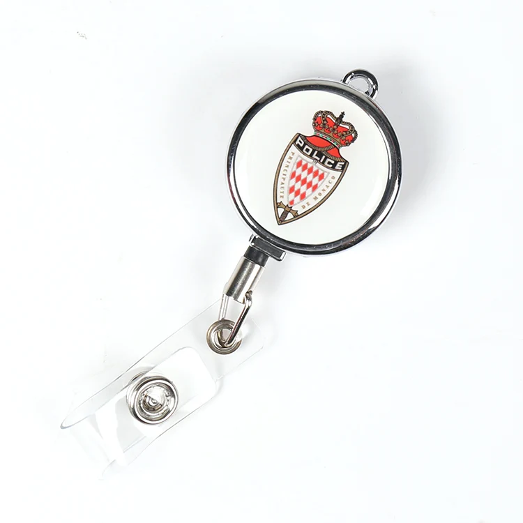 Badge Holder, Hard Plastic Badge Holder Card Holder Keychain