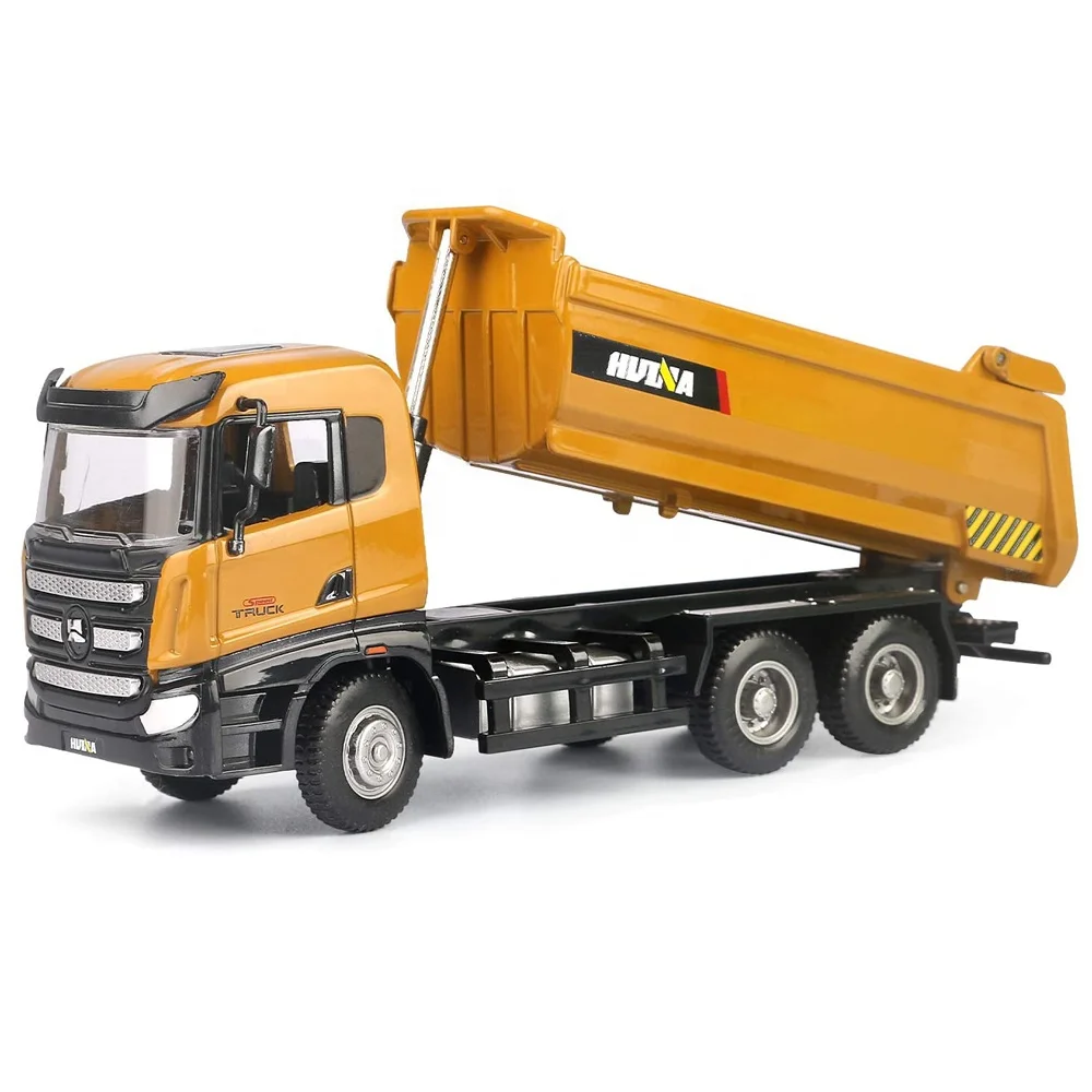 Huina 1718 Alloy Dump Truck 1/50 Scale Diecast Toy - Heavy Duty