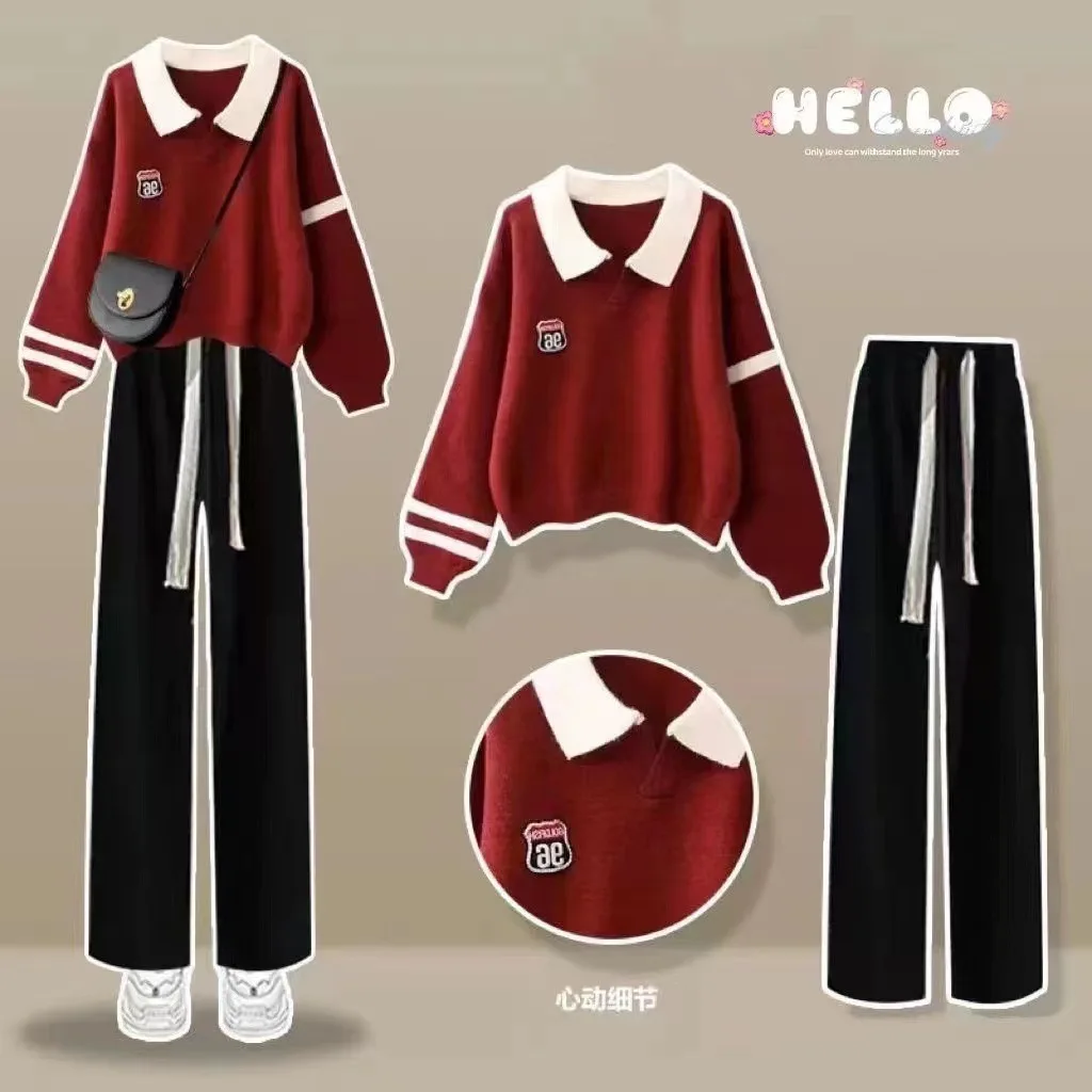 2023 комплект одежды для подростков Новый Модный повседневный спортивной девочек на весну и осень