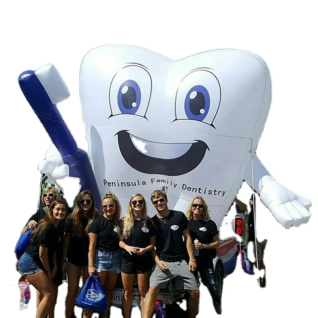 Advertising Inflatable Toothbrush / Inflatable Tooth Balloon on Sale Standing/hanging Balloon