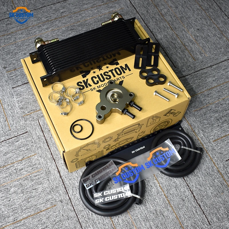 SK Custom Gear Box Transmission Oil Cooler Kit For Honda Civic Accord Crv FC FE FK 1.0T 1.5T 2.4T