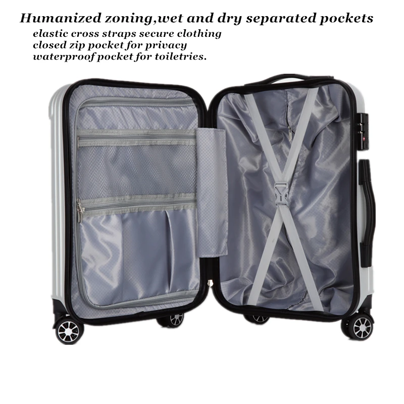 Abs Suitcases Set 3 Pcs Trolley Luggage Travel Bags Hot Sale Suitcase