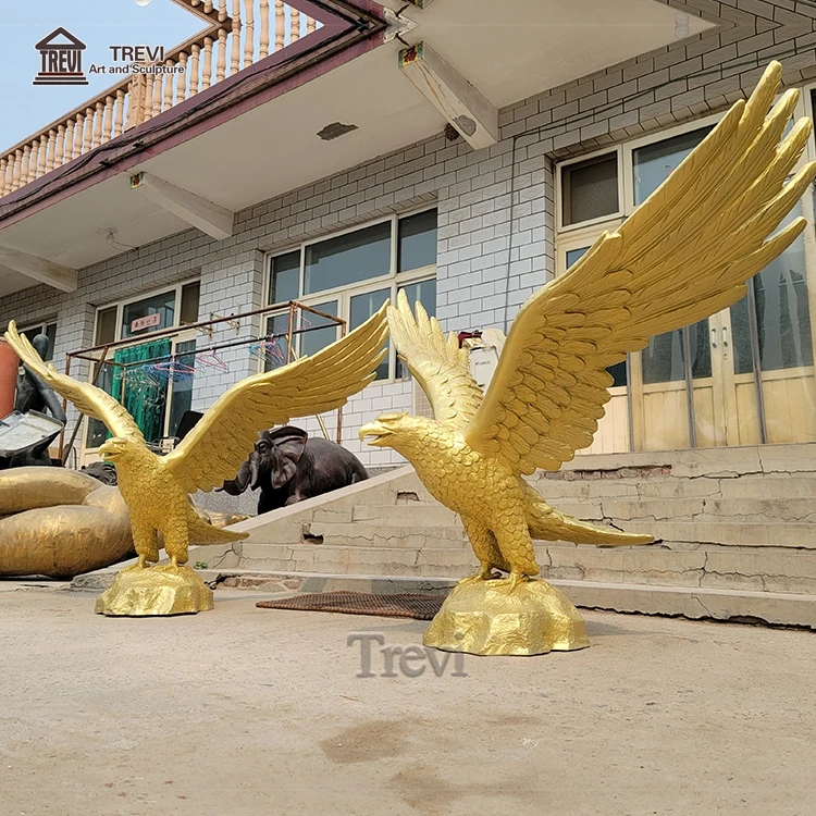 Garden Sculpture Golden Big Outdoor Copper Brass Metal Bronze Large