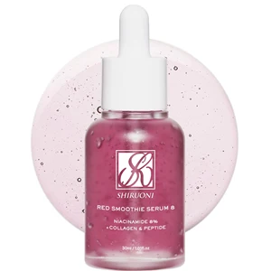 Private Label ODM OEM 8% Niacinamide Nano-sized Collagen & Peptide Rose Hip Extract Whitening Red Collagen Smoothie Facial Serum
