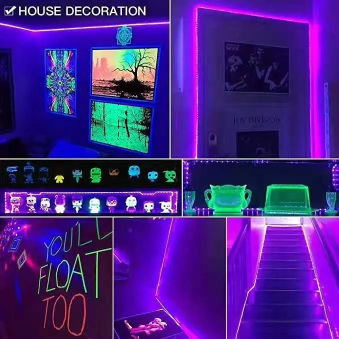 T5 T8 Led Light 365nm 395Nm Purple Uv Led Tube Light