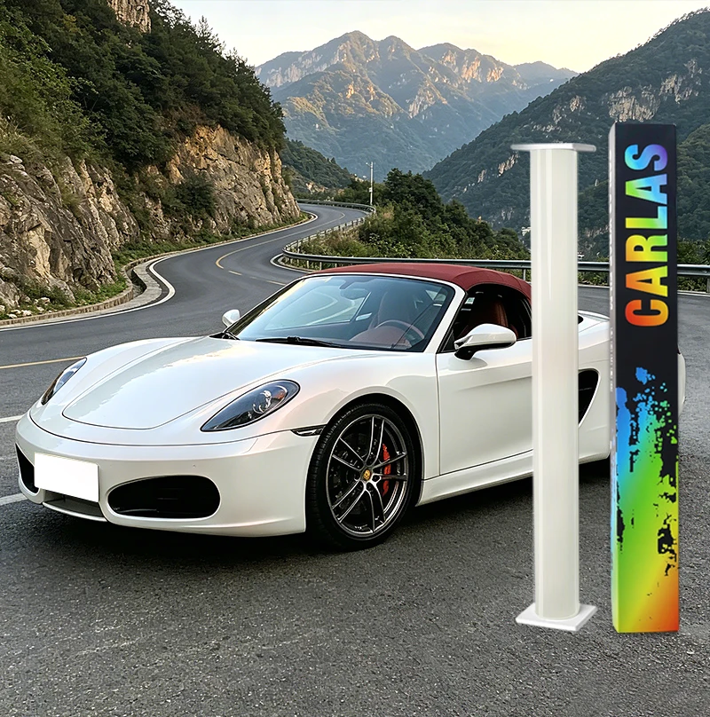 New Car Protection Size 1.52x16.5m Film Pearl Metallic White Chrome Vinyl Wrap Car Sticker