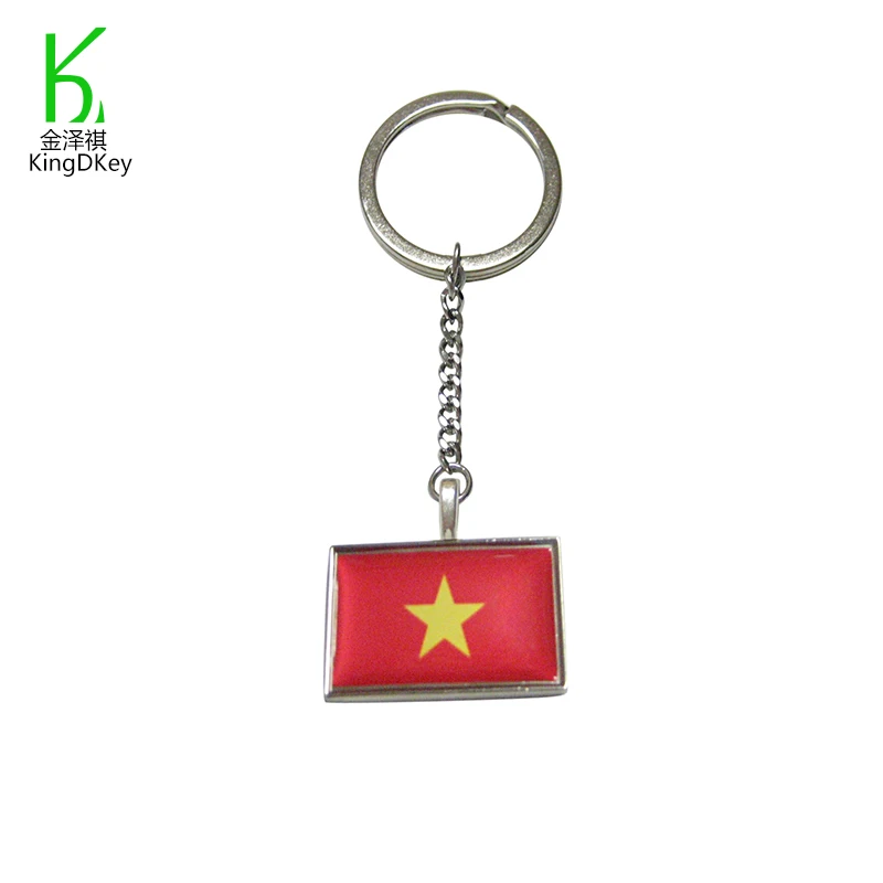 Porte cle cles clef brode patch ecusson badge drapeau vietnam provisoire