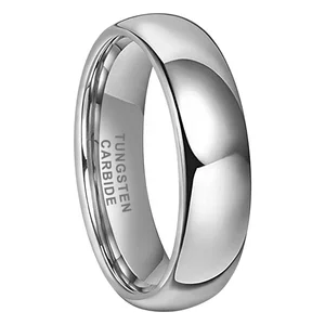 Coolstyle Jewelry 6mm Wholesale Tungsten Carbide Ring for Men Women Fashion Engagement Wedding Band Domed Polished