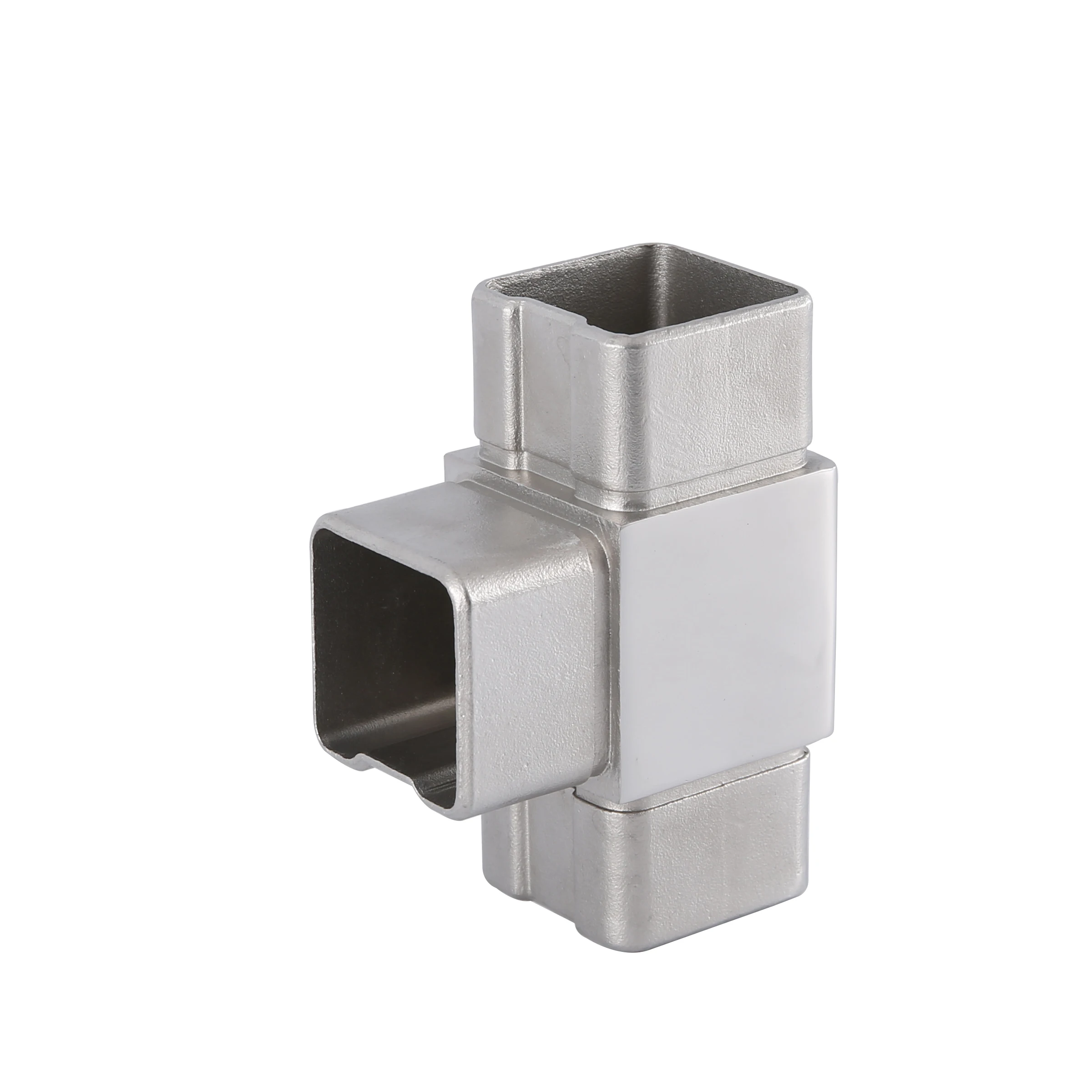 Factory Direct Stainless Steel 4 Way 90 Degree Corner 40mm Square Tube Connectors Square Pipe Connector