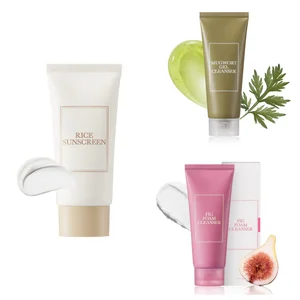 Hot Selling Im Farm Mugwort Gel Facial Cleanser Fig Micro Moisturizing Soothing Deep Korean Facial Cleanser 150ml