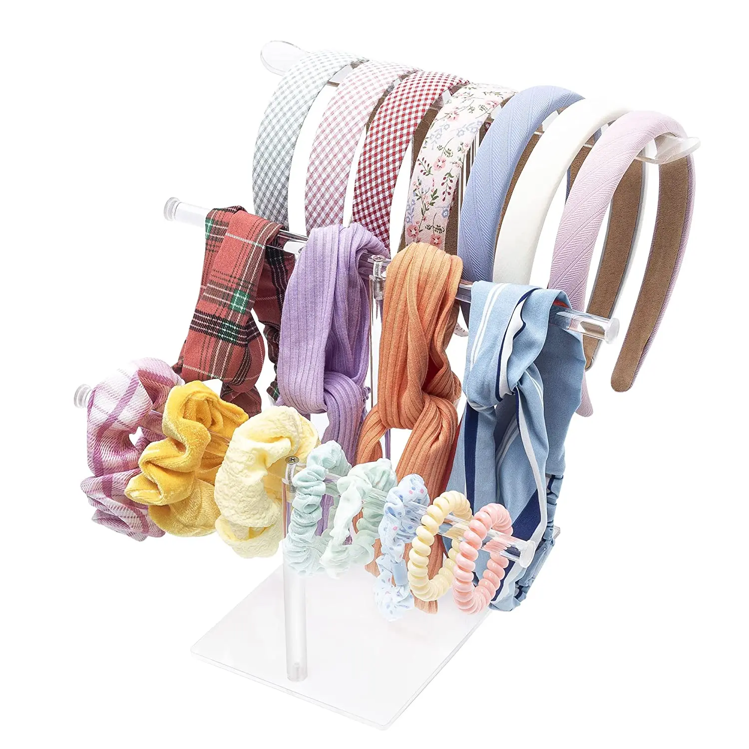 Belle Vous Grijs Velours Haarband Houder/Sieraden Organiser Display