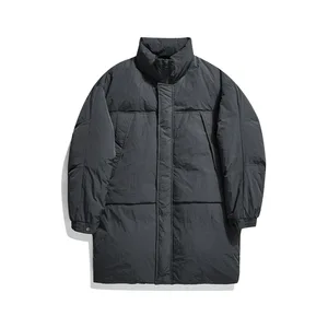 Men's Custom-made Casual Winter Men's Down Jackets with Goose Down, Thickened Design, Waterproof Puffer Jackets, Long Length