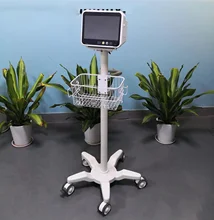 Good quality monitor stand stainless steel medical instrument patient monitor trolley for hospital