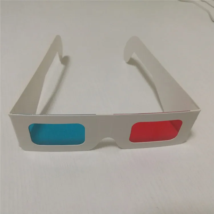 Lunettes 3D Anaglyphe Rouge/cyan En Carton - Pour Films, Jeux Vidéo Et Images 3D - 5