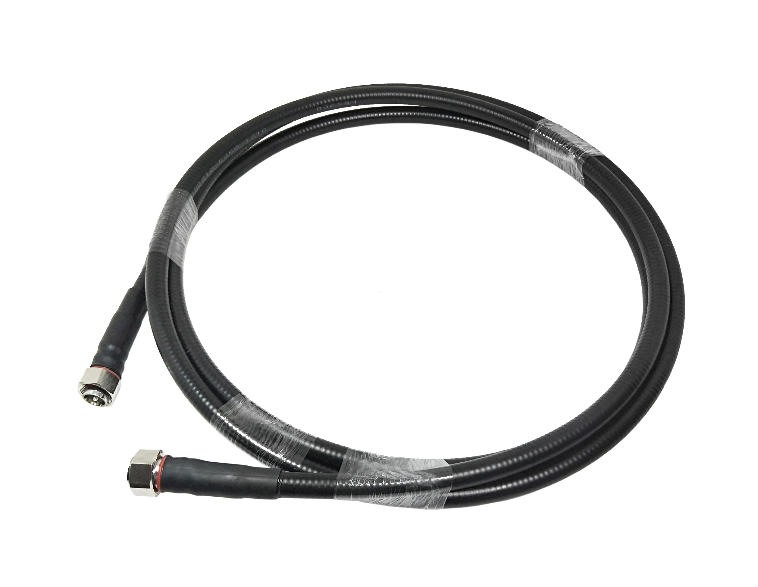 L20 4.3/10 male straight to 4.3-10 din connector plug 1/2 supersoft flexible length 3m jumper cable assembly manufacture