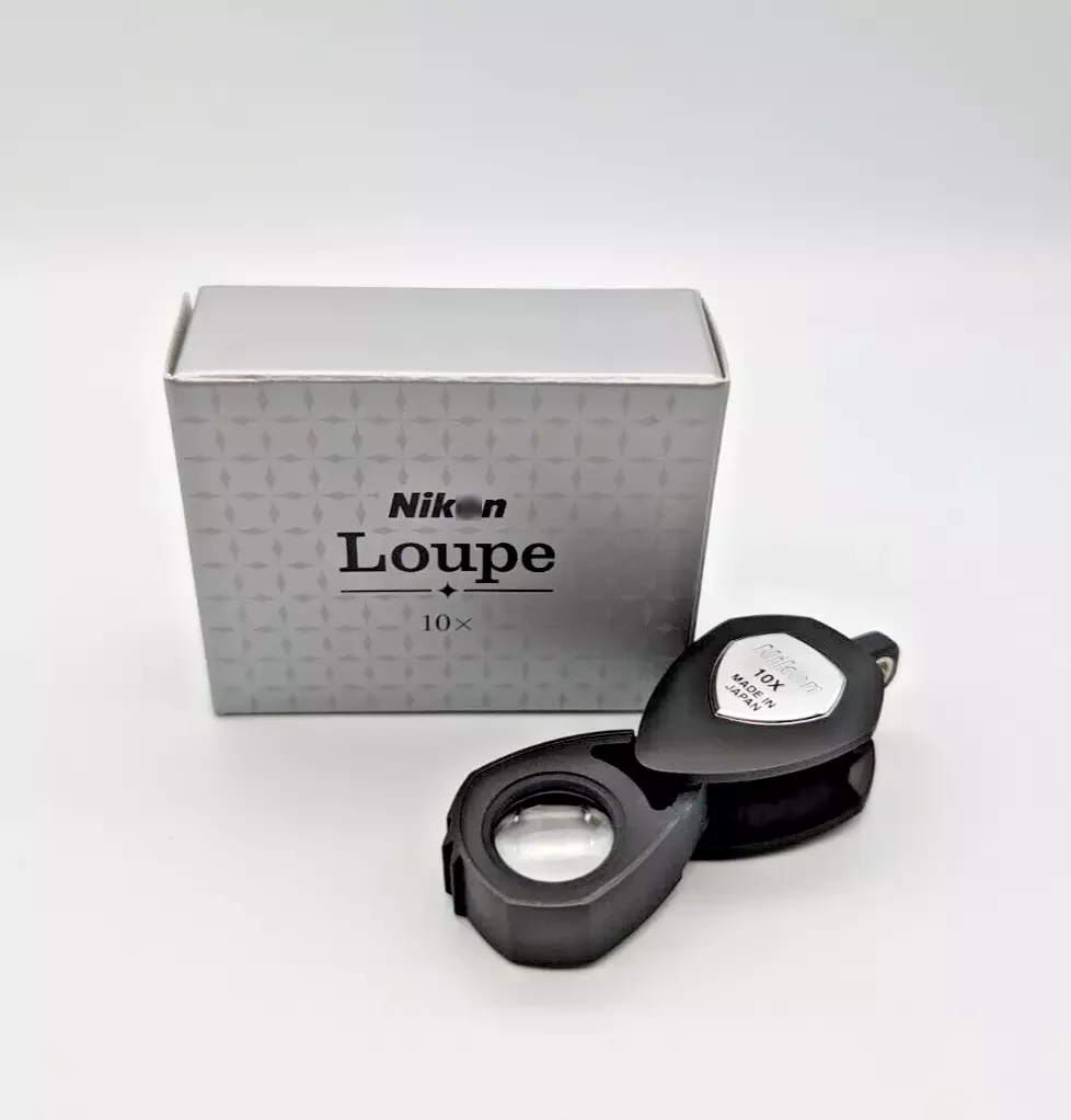 Nikon 10X Jewelry Triplet Loupe – Pocket Round Magnifier, Made In Japan, Precision Jeweler Tool
