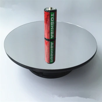 25cm Electric Rotating Display Stand Usb/battery Powered Motorized Rotary Turntable for Jewelry Photography watch etc...