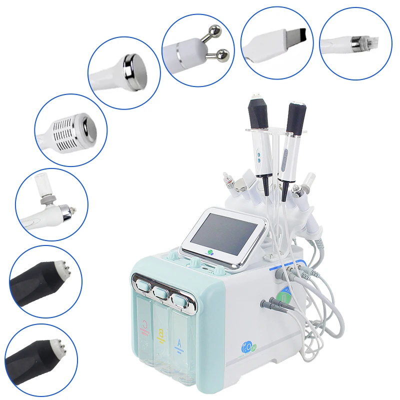 Newest 8 in 1 Multi-Function Aqua Facial Dermabrasion Peeling Machine Beauty Equipment with US & ZA Plugs