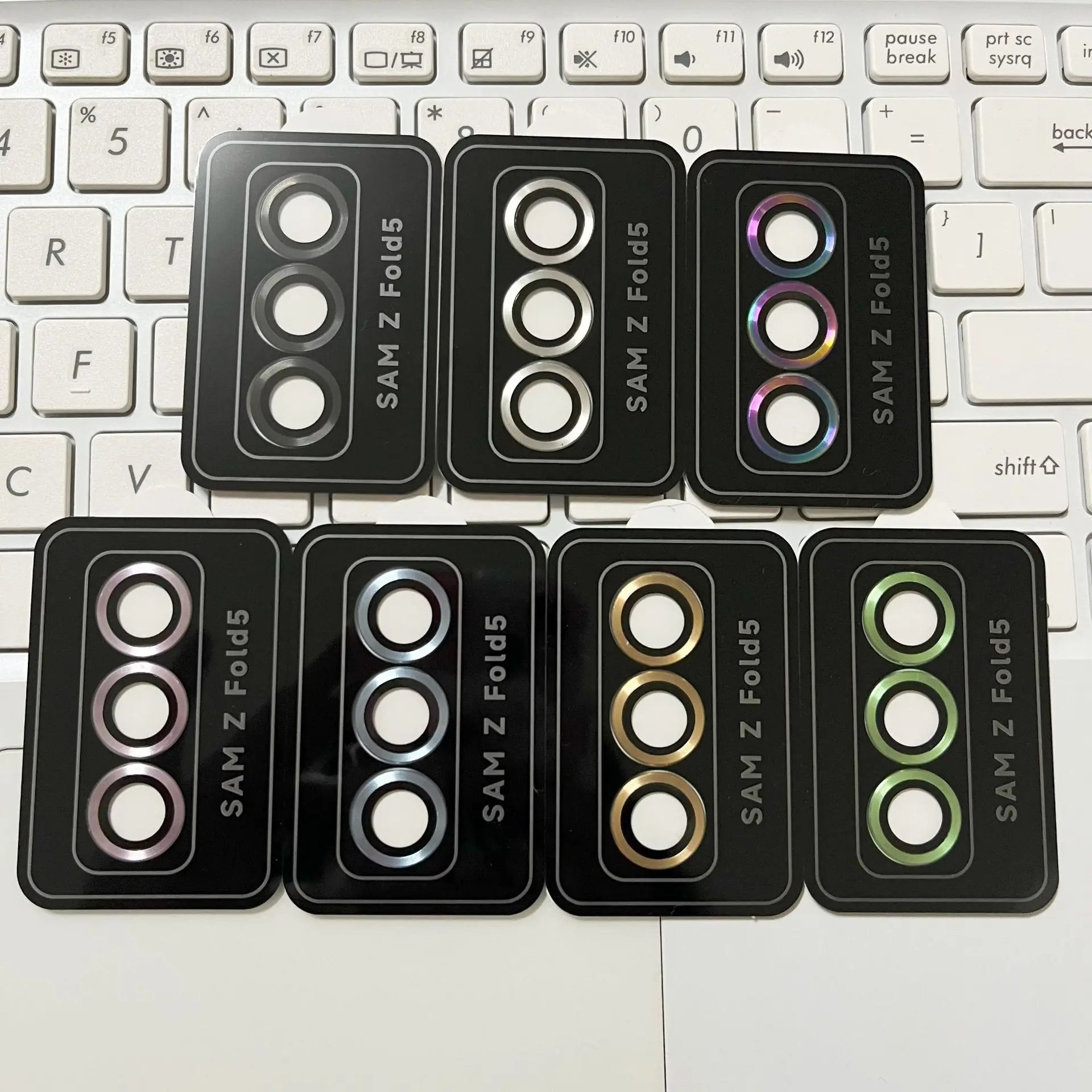 Colorful 3D 9H Easy Install Camera Tempered Film for Samsung Galaxy Z FOLD 5 FOLD5 FLIP 5 4 3 Lens Protector Lens Protector