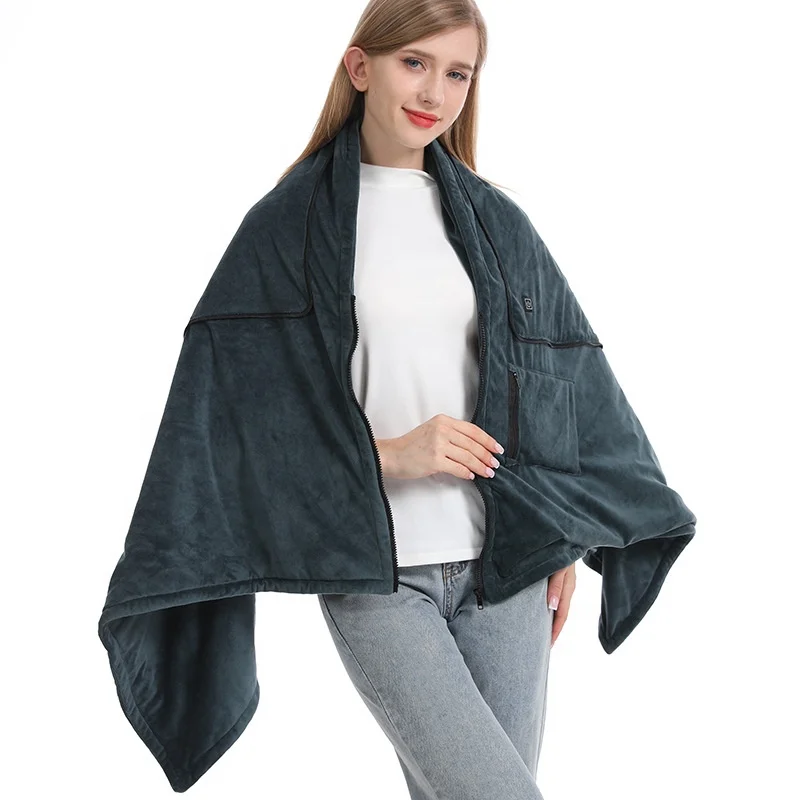 Electric Heated Shawl Christmas & Birthday Present Warm, Cosy and Comfortable Adjustable Temperature Electric Heated Shawl 2