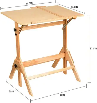 MEEDEN Table de dessin électrique réglable – 78,7 cm à 132,1 cm de hauteur – Bureau à dessin avec roulettes – Table inclinable de 101,6 x 68,6 cm pour art, peinture, dessin MEEDEN Table de dessin électrique réglable – 78,7 cm à 132,1 cm de hauteur – Bureau à dessin avec roulettes – Table inclinable de 101,6 x 68,6 cm pour art, peinture, dessin