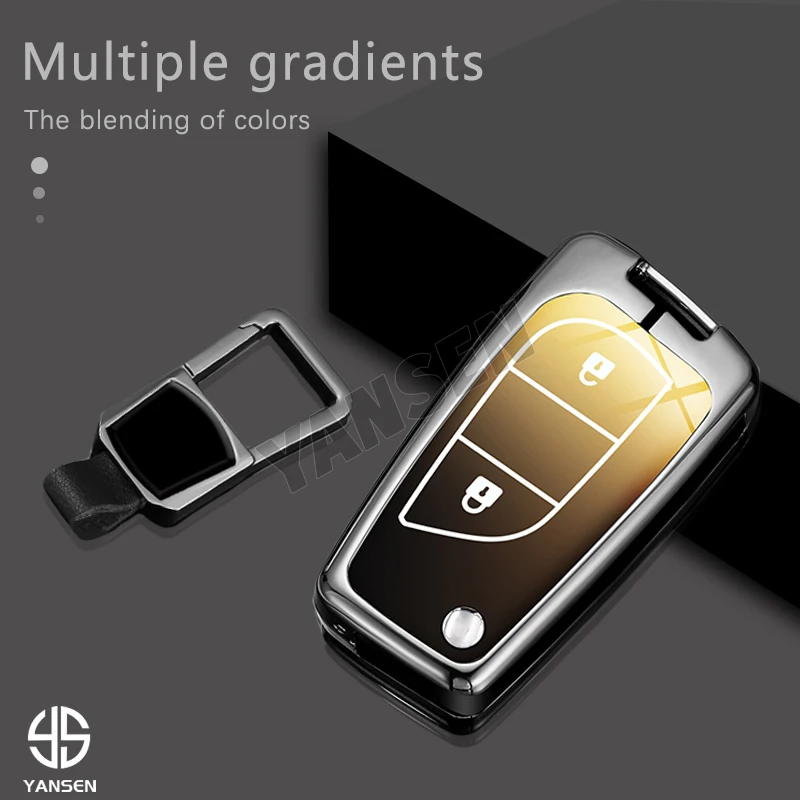 2025 Car Key Case Protector Key Cover Shell Fob for Toyota Hilux Corolla Avensis Prado Fortuner RAV4 CHR
