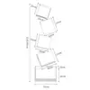 [Upgraded and Reinforced] White - Bookshelf