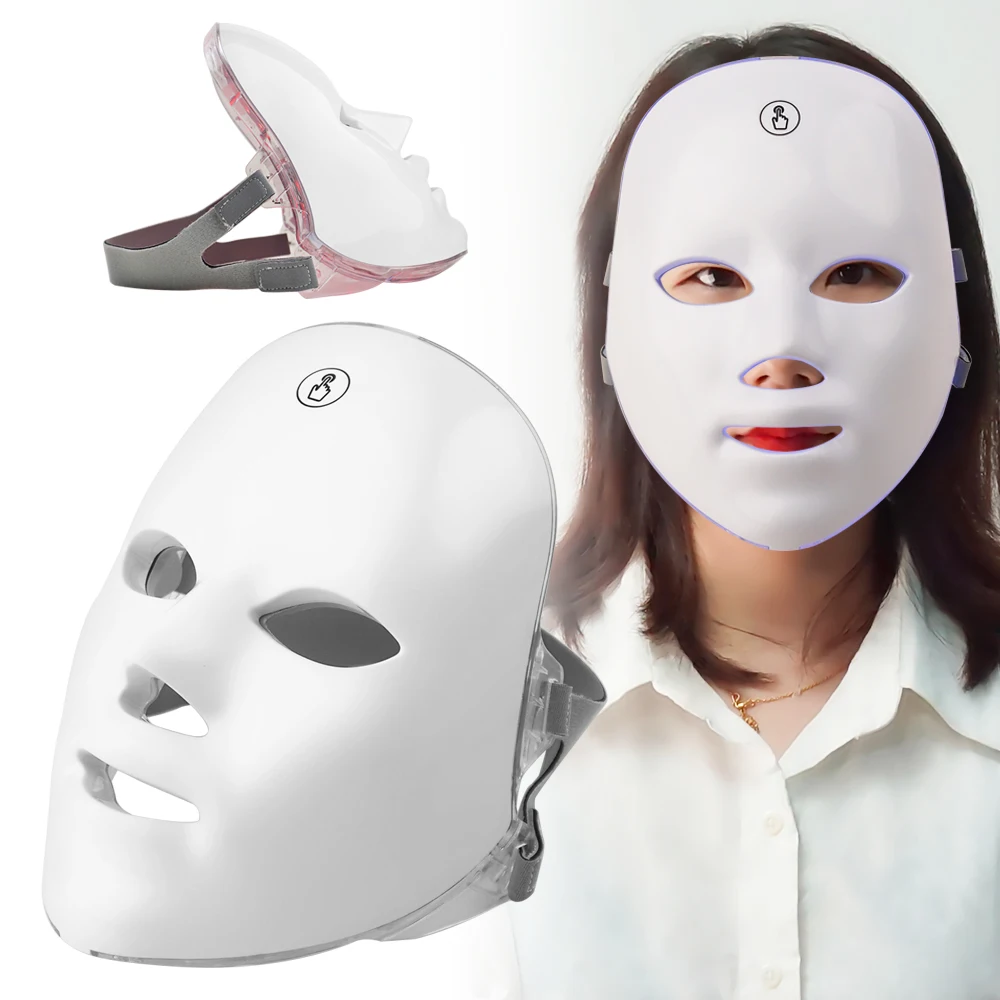 Skin Recovery Wireless Led Mask Light Therapy 7 Colors Led Face Mask