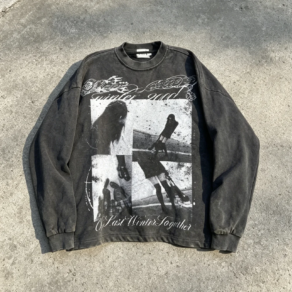 Men Long Sleeve Embroidery Pullover Custom Factory ODM Loose Riding Autumn Season Casual Sweatshirt gallery 5