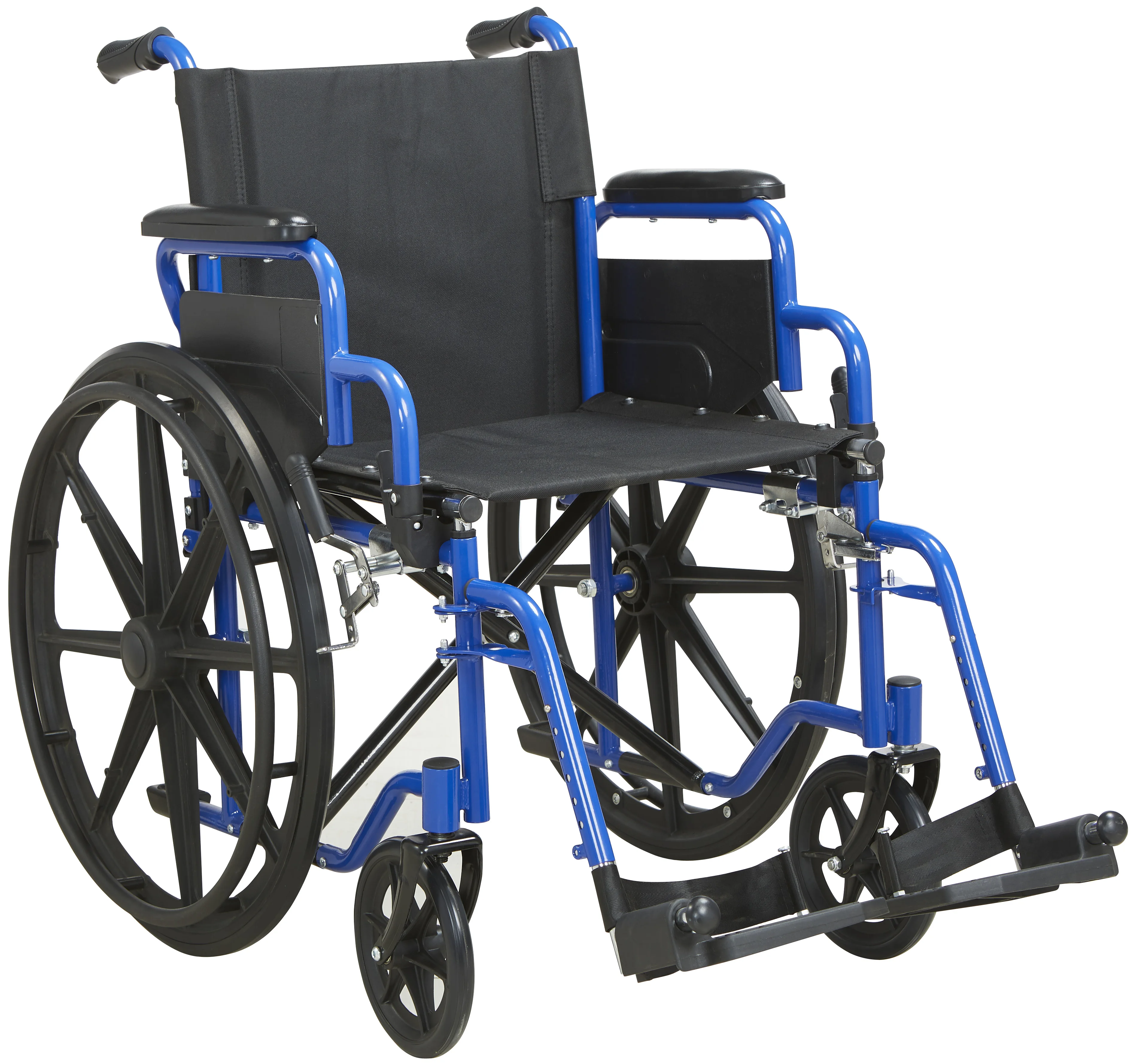 医療用車椅子 跳ね上げ式アームレスト 取り外し可能フットレスト