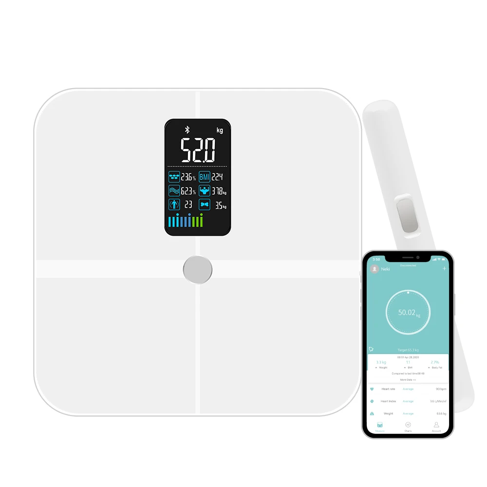 Smart Full Body Composition Analyzer Scale, Rechargeable 8