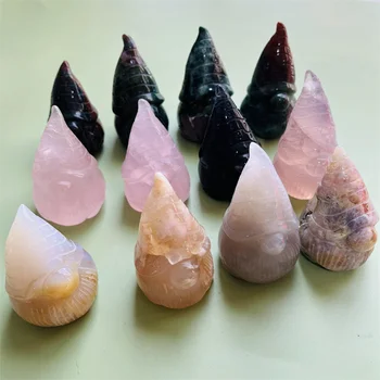Hand-carved Ocean Jasper Gnomes - Kindfull Crystal Crafts