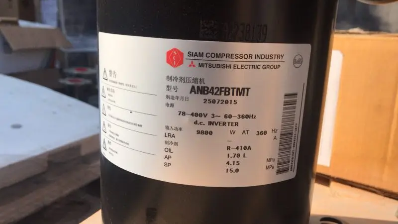 R410a Scroll Compressor mitsubishi Dc Inverter Compressor ANB42FBTMT for air Conditioner