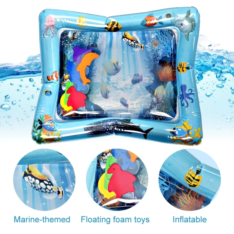 OEM Summer Cool Toys Cartoon Lovely Baby Inflatable Water Play Mats details