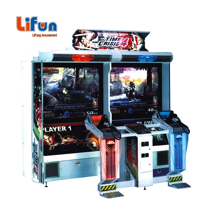 Simulador Arcade Electronic Coin Operation do tiro da arma do jogo de vídeo  de 2 jogadores