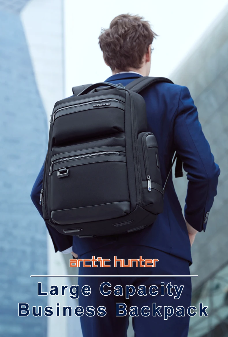 Arctic Hunter new Multifunction large capacity usb raincoat backpack business travel laptop backpack bag men rucksack bolsas