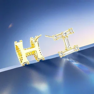 Wholesale Earrings Wedding Gold Plated Alloy Copper Designer Inspired Jewelry Sets Joias De Luxo Fancy Jewellery for Ladies