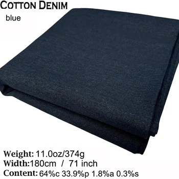 Hot Sale 100% cotton soft comfortable twill denim stretch fabric wholesale stock lot for jean/dress/shoulder bag/pants