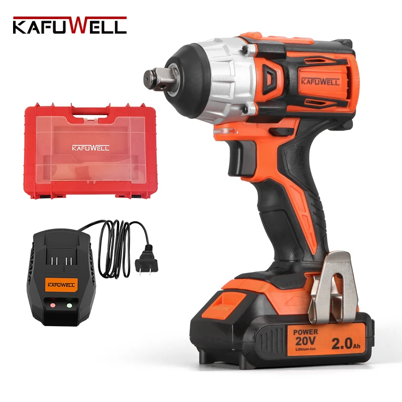 KAFUWELL PA4518H Максимальная мощность 250 нм крутящий момент модель литий-ионный аккумулятор Электроинструмент беспроводной гаечный ключ 20 В 1/2 дюймов головной ударный гайковерт