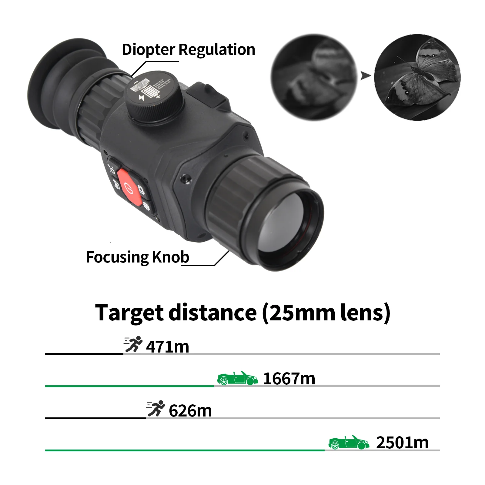 Handheld Small Cheap Thermal Imaging Infrared Monocular Night Vision Hunt Scope Thermal  Monocular