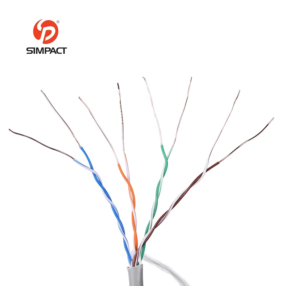 Hot Sale 305m Box Roll Exterior Rj45 Sftp Utp Cat5e Cable Pure Copper Wire Core Cat 5e