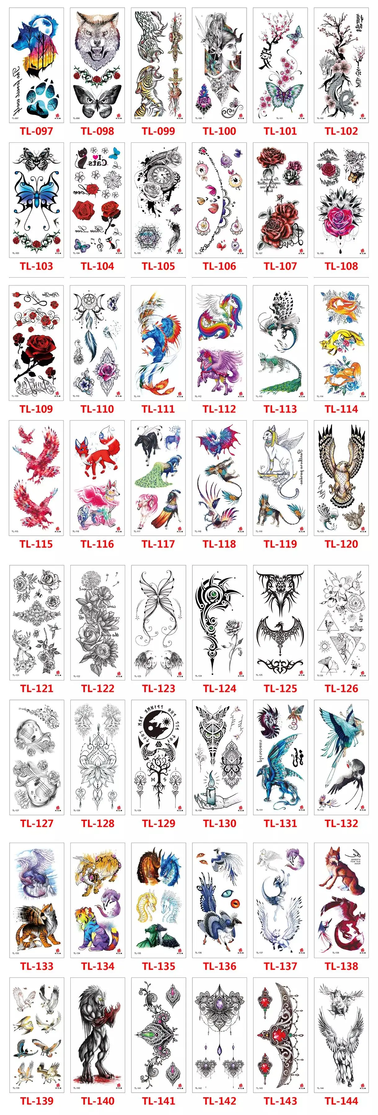 Custom 3D Waterproof Temporary Tattoo Stickers Printed