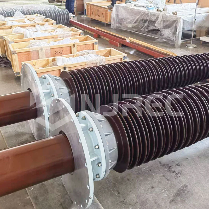High Voltage RIP Transformer Insulator 123kV 145kV 2500A Porcelain Bushing