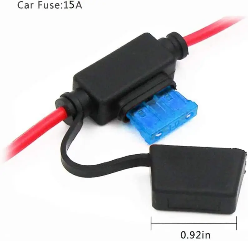 Dongge Presa accendisigari 12V 24V a Pinza Coccodrillo Tipo di Batteria Diretta Lunghezza 50cm 20A